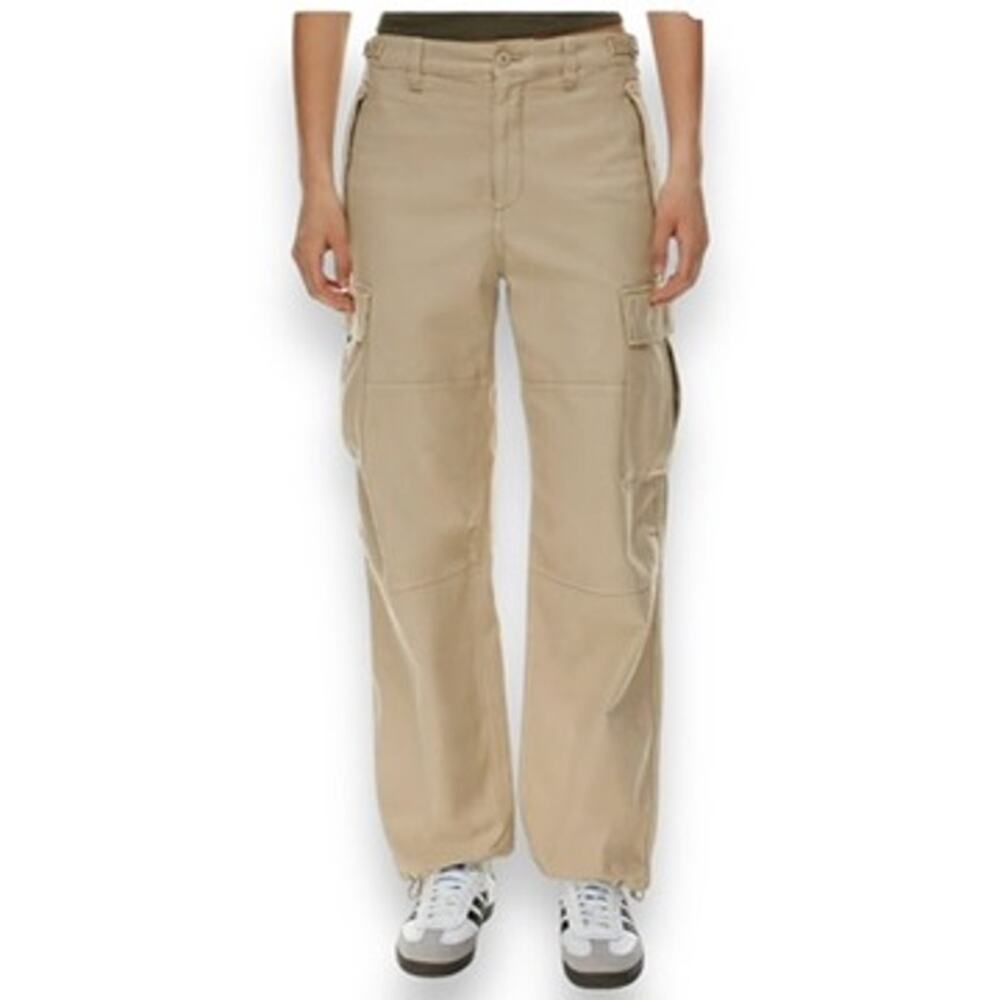 Aritzia TNA New Supply Cargo Pants Cream Women's 10 Wide‎ Leg